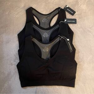 Essential Black Sports Bra Set